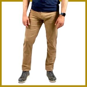 The Perfect Jeans • NYC Men’s Slim-Fit Jeans/Khakis. ‘Denkhaki™ Dark’ 34/30. NWT